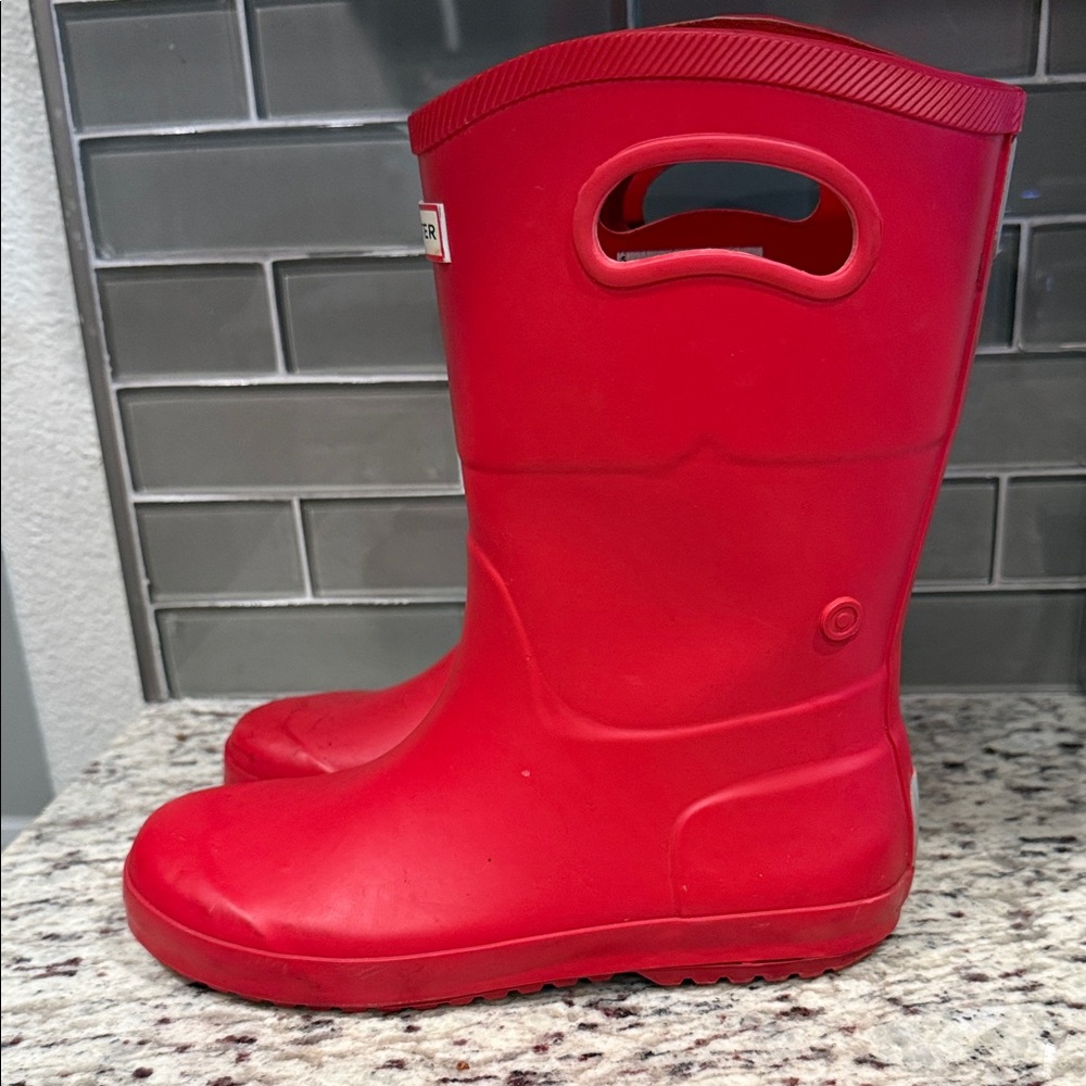 Hunter Boots x Target Women’s Bold Red Waterproof Boots Size 5 - Picture 2 of 15